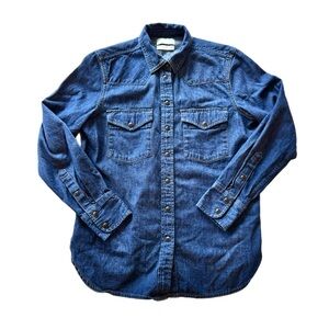 Holiday SALE- 🎄🎄🎄🎄J Crew Classic Fit Western Denim Button Up Shirt Snap Buttons